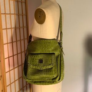 Fake snake skin handbag